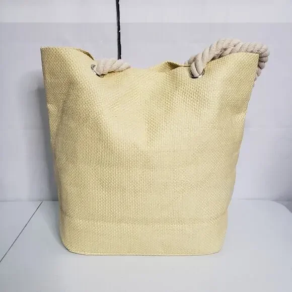 Cruise Club "Do Not Disturb" Straw Beach Bag Tote - Picture 3 of 10